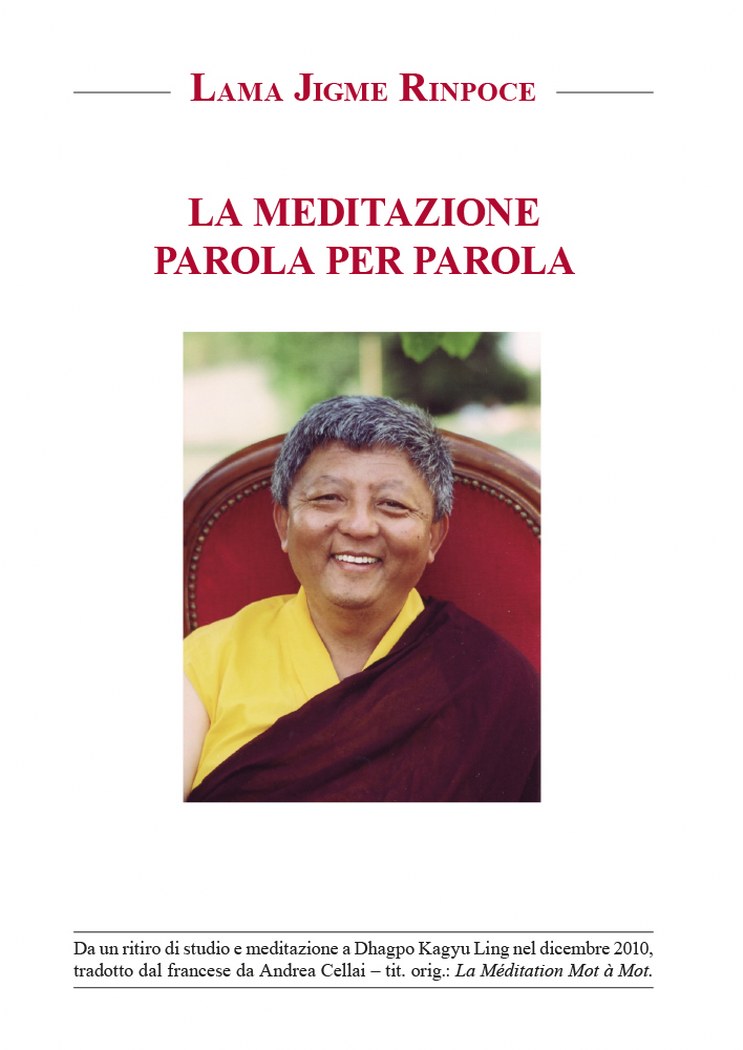 la meditazione parola per parola - jigme rinpoche